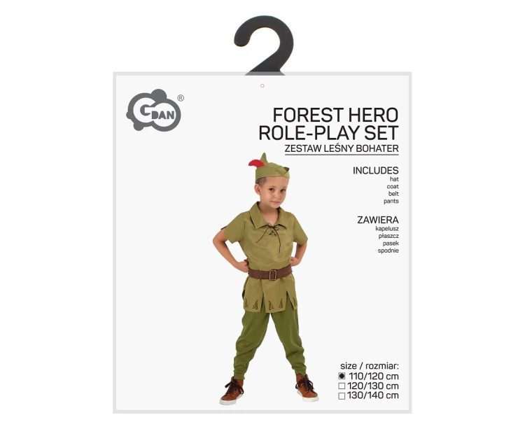 Strój Leśny Bohater dla chłopca 110/120 cm – kostium na bal i karnawał