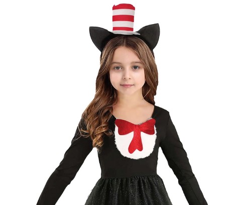 Strój Kotka dla dziewczynki 130/140 cm – kostium kota na bal i karnawał
