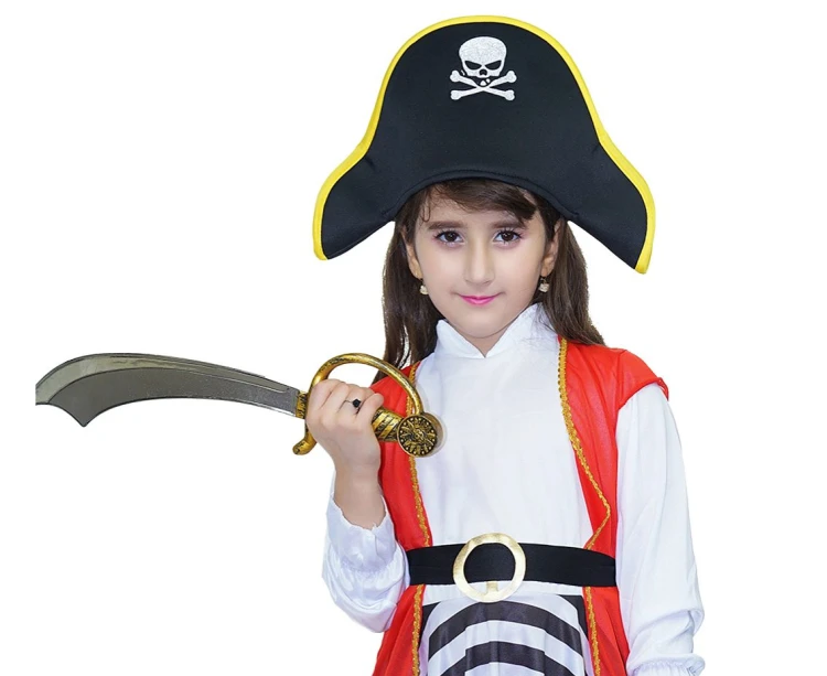 Strój Piratki dla dziewczynki 130/140 cm – kostium na bal i przygodę