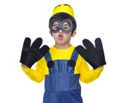 Strój Żółty Ludzik dla chłopca – kombinezon, czapka, rękawiczki 130/140 cm