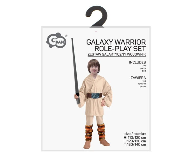 Strój Galaktyczny Wojownik dla dzieci 110/120 cm – kostium bojowy