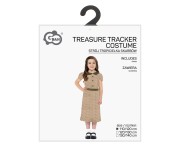 Strój tropicielki skarbów dla dziewczynki – sukienka 110/120 cm