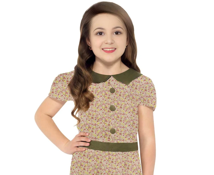 Strój tropicielki skarbów dla dziewczynki – sukienka 130/140 cm