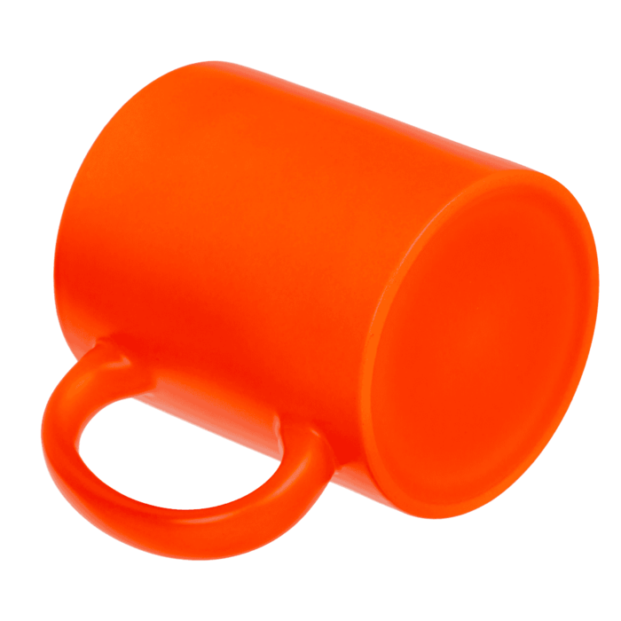 Neonowy pomarańczowy kubek ceramiczny 350 ml – energetyczny akcent na co dzień  (3).png