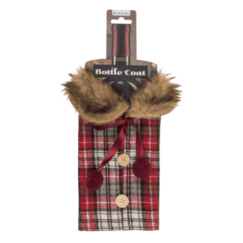 Ubranko na butelkę z futrzanym kołnierzem – świąteczna dekoracja stołu  (1).png