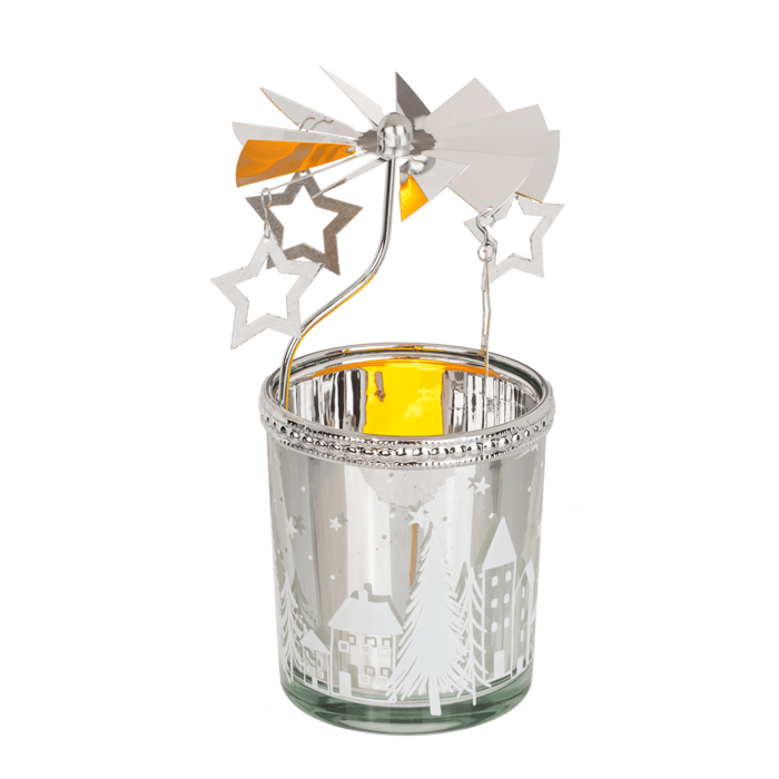 Świąteczna Karuzela na Podgrzewacze Magiczna Dekoracja na Boże Narodzenie 11