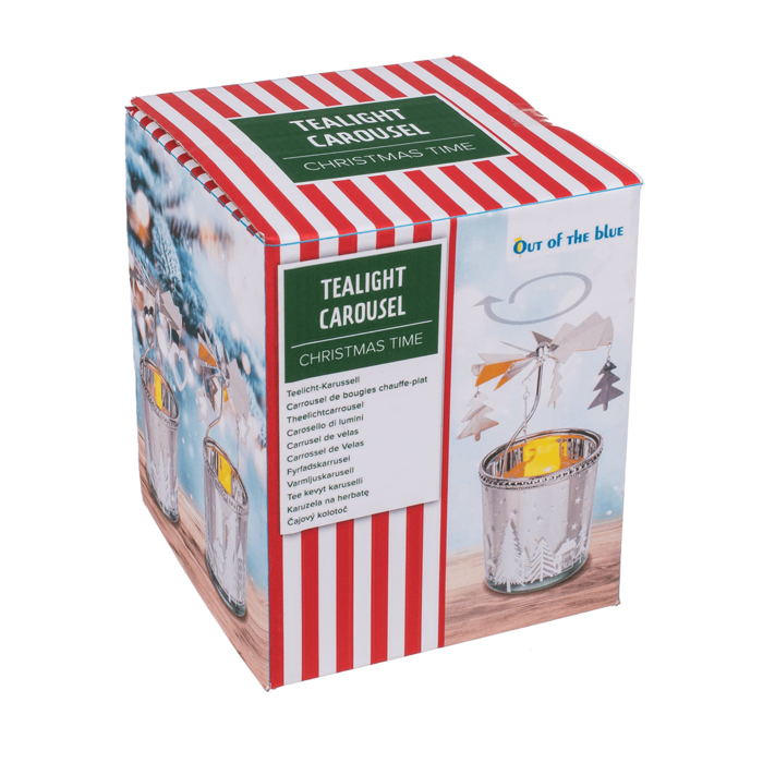 Świąteczna Karuzela na Podgrzewacze Magiczna Dekoracja na Boże Narodzenie 5