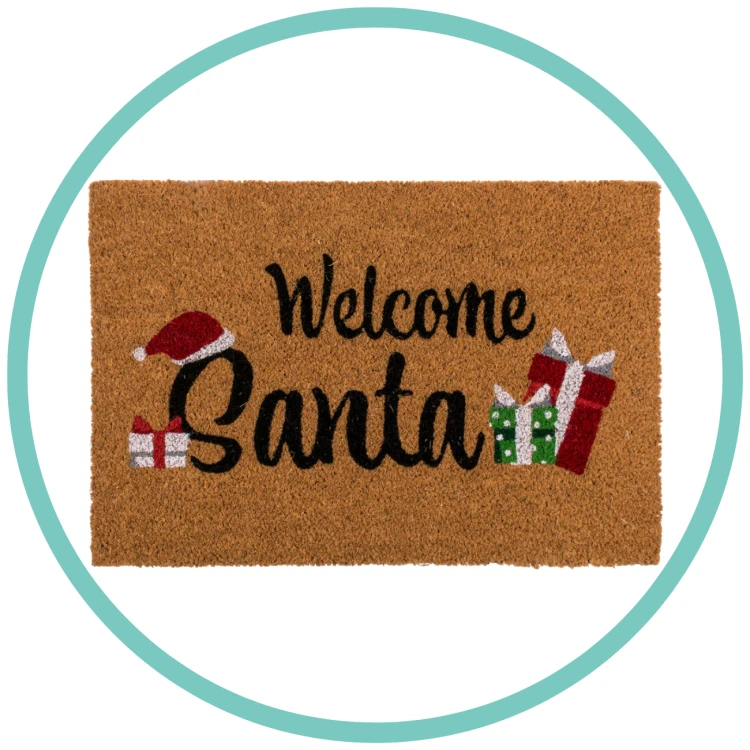 Wycieraczka Welcome Santa Witaj Święty Mikołaju! pod drzwi Świąteczna 4
