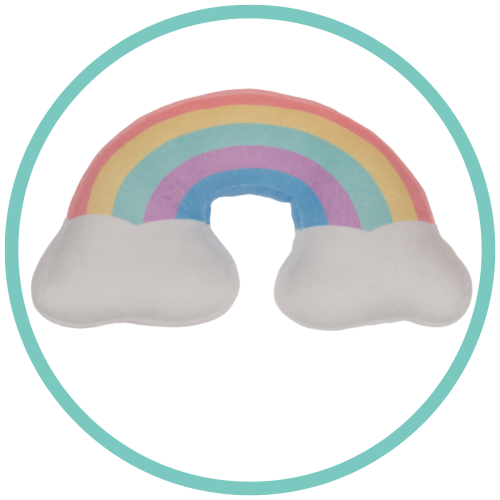 Poduszka dekoracyjna Tęcza pastele 28x16 dzieci  5.jpg