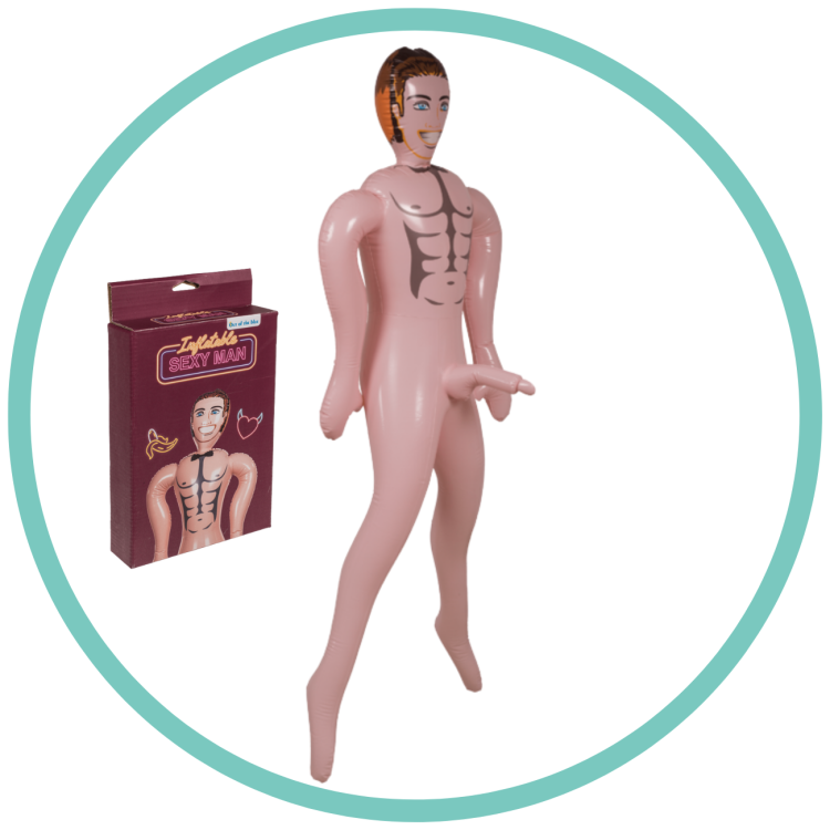 DMUCHANA LALA SEXY MĘŻCZYZNA LALKA FACET Z PENISEM  7