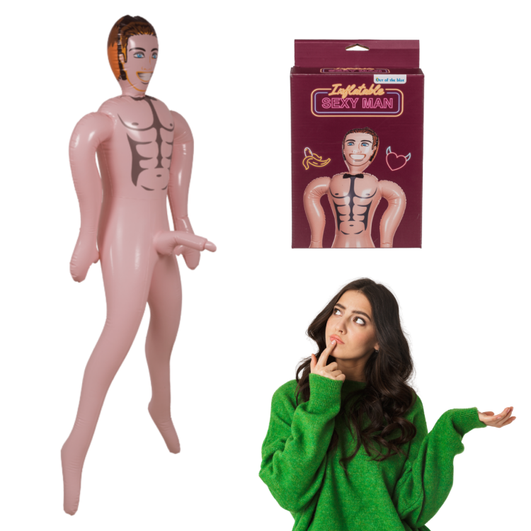 DMUCHANA LALA SEXY MĘŻCZYZNA LALKA FACET Z PENISEM  8