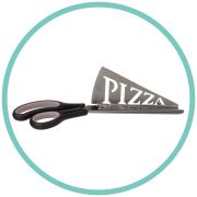 Nożyczki do pizzy z odpinaną łopatką Nożyce nóż 9