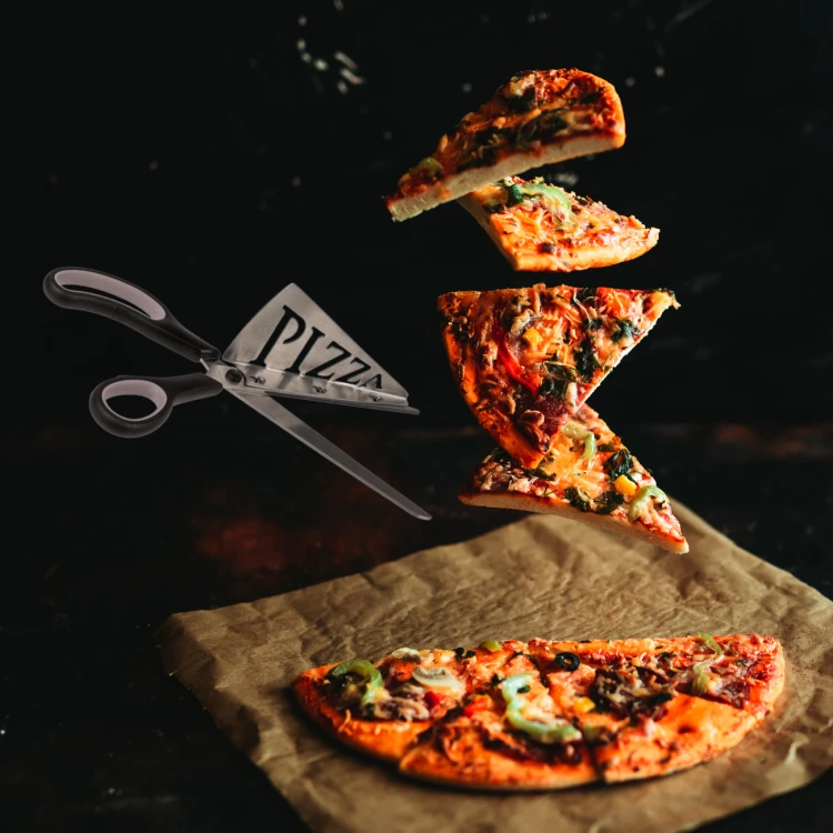 Nożyczki do pizzy z odpinaną łopatką Nożyce nóż 11