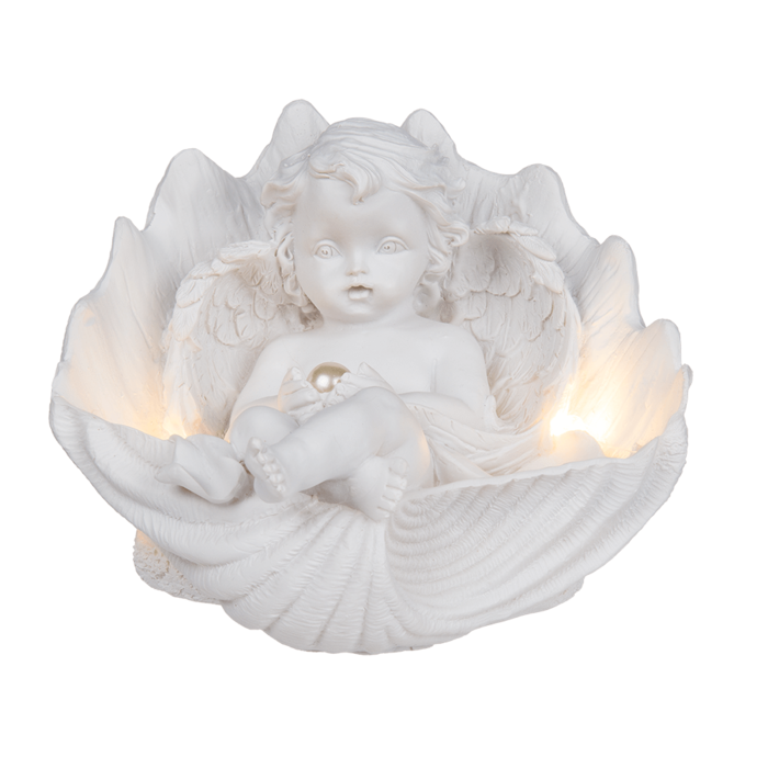 Figurka Aniołka z Perłą i Światłem LED – Symbol Spokoju i Blasku  (1).png