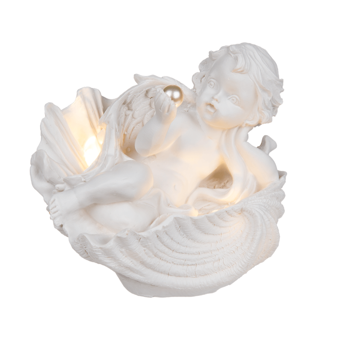 Figurka Aniołka z Perłą i Światłem LED – Symbol Spokoju i Blasku  (2).png