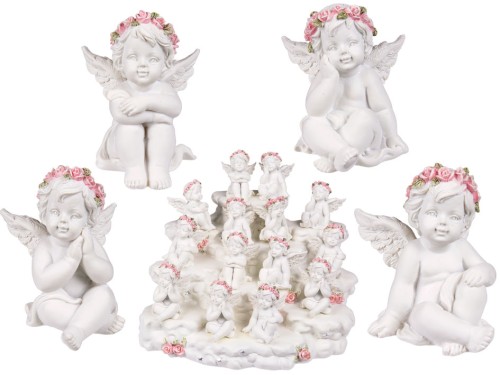 Figurka Aniołka z Różowym Wiankiem – Subtelna Dekoracja Pełna Ciepła  (1).jpg