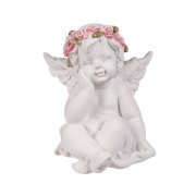 Figurka Aniołka z Różowym Wiankiem – Subtelna Dekoracja Pełna Ciepła  (4).png