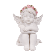 Figurka Aniołka z Różowym Wiankiem – Subtelna Dekoracja Pełna Ciepła  (5).png