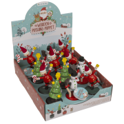 Drewniana Świąteczna Figurka na Sprężynce – Mikołaj, Bałwanek, Choinka  (2).png