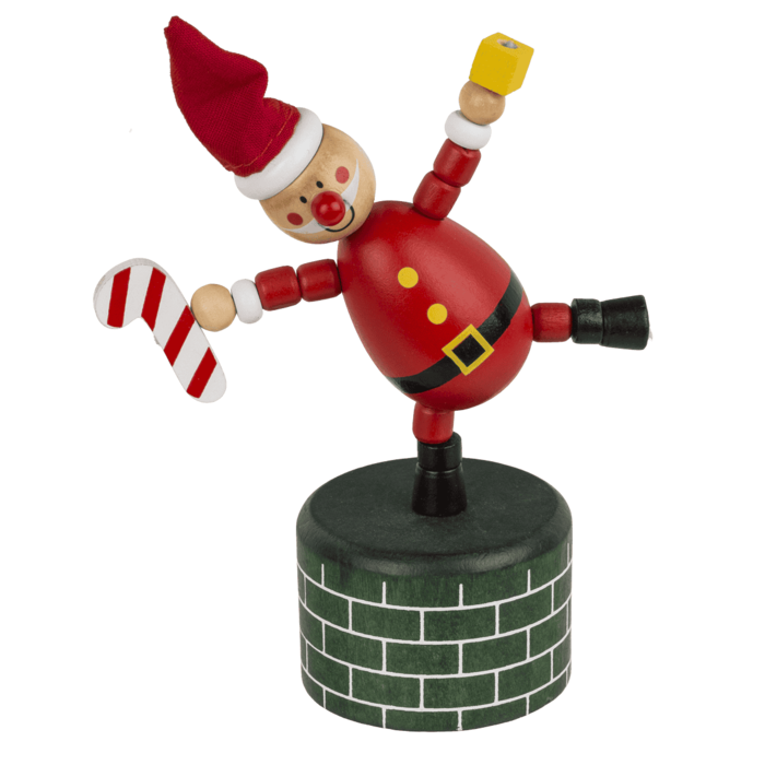 Drewniana Świąteczna Figurka na Sprężynce – Mikołaj, Bałwanek, Choinka  (5).png
