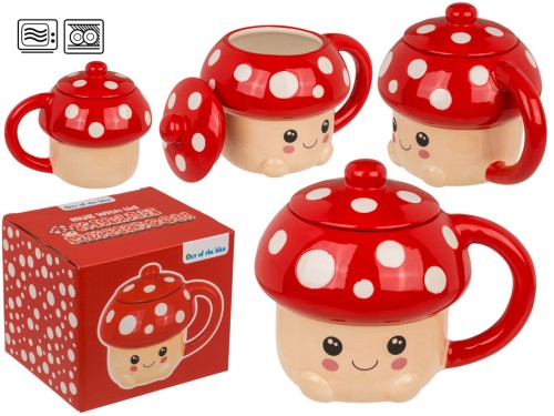 Kubek Kawaii Muchomorek z Pokrywką – uroczy i praktyczny prezent 440 ml  (1).jpg