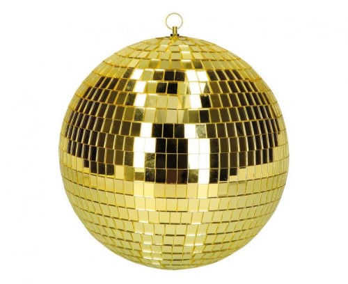 Kula disco złota 30 cm – błyszcząca dekoracja glamour na imprezę i wesele