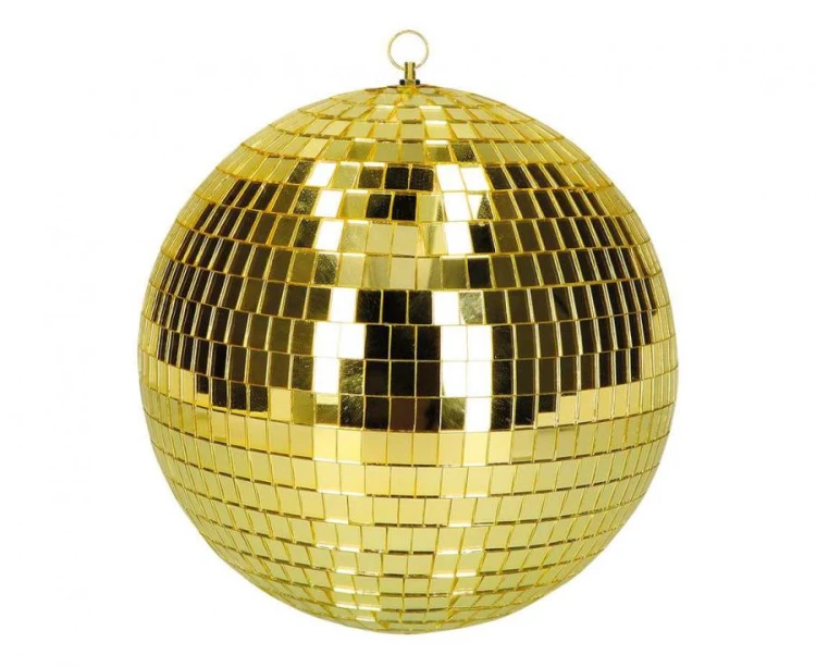 Kula disco złota 30 cm – błyszcząca dekoracja glamour na imprezę i wesele