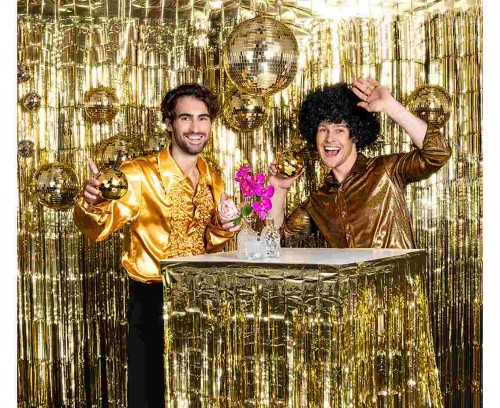 Kula disco złota 30 cm – błyszcząca dekoracja glamour na imprezę i wesele