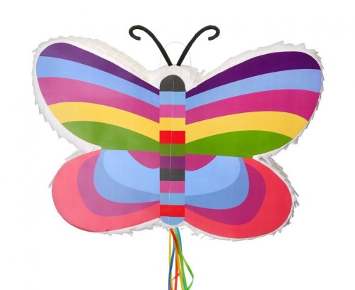 Piniata Kolorowy Motylek 45×31,5×7 cm – dekoracja i atrakcja na przyjęcie