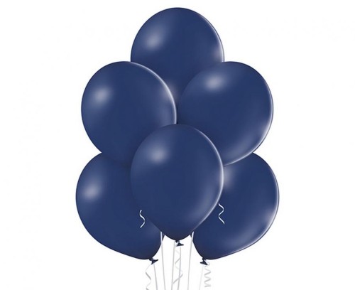 Balony Pastelowe Ciemnoniebieskie 12” (30 cm) – zestaw 100 sztuk