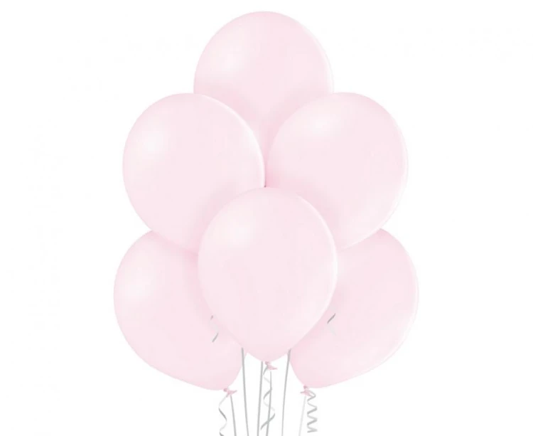 Balony Pastelowe Bladoróżowe 12” (30 cm) – zestaw 100 sztuk na przyjęcia