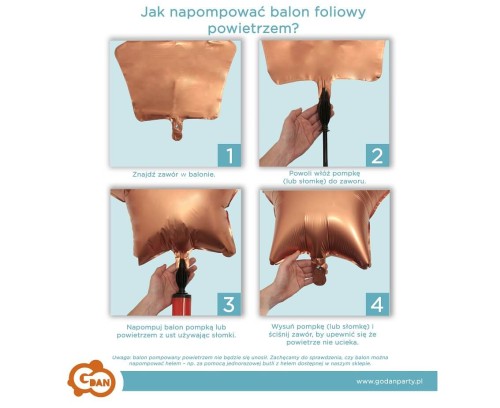 Balon Foliowy Serce 14” (35 cm) Metaliczny Jasnoróżowy – zestaw 5 sztuk