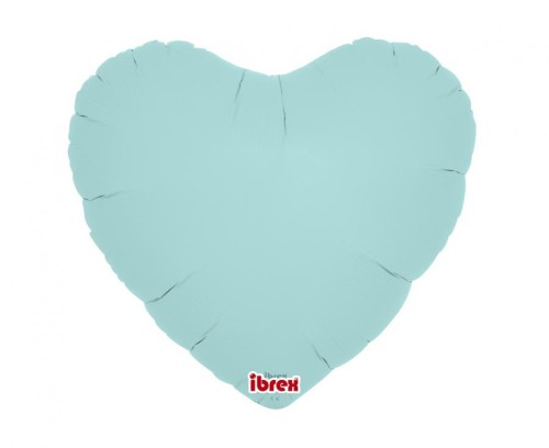 Balon Foliowy Serce 14” (35 cm) Pastelowy Niebieski – zestaw 5 sztuk