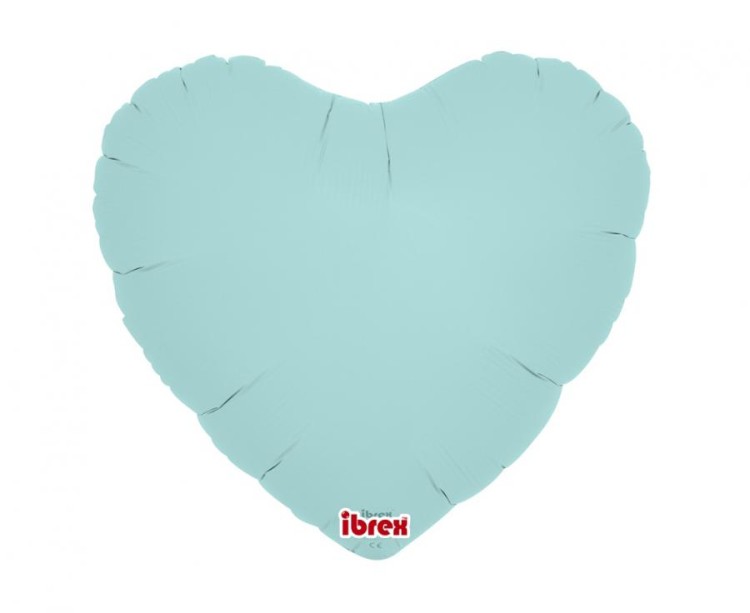 Balon Foliowy Serce 14” (35 cm) Pastelowy Niebieski – zestaw 5 sztuk
