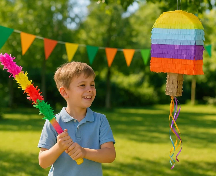 Piniata Lody na Patyku 40×24×7,5 cm – letnia zabawa na przyjęciach