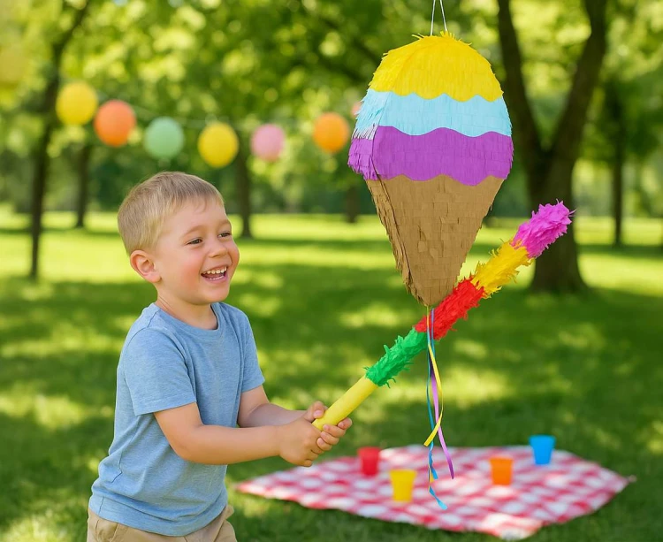 Piniata Lody w Wafelku 43×23×7,5 cm – letnia zabawa na przyjęciach