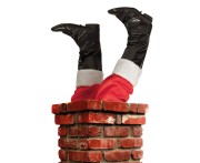 Nakładki na buty Świętego Mikołaja – czarne z futerkiem, rozmiar uniwersalny