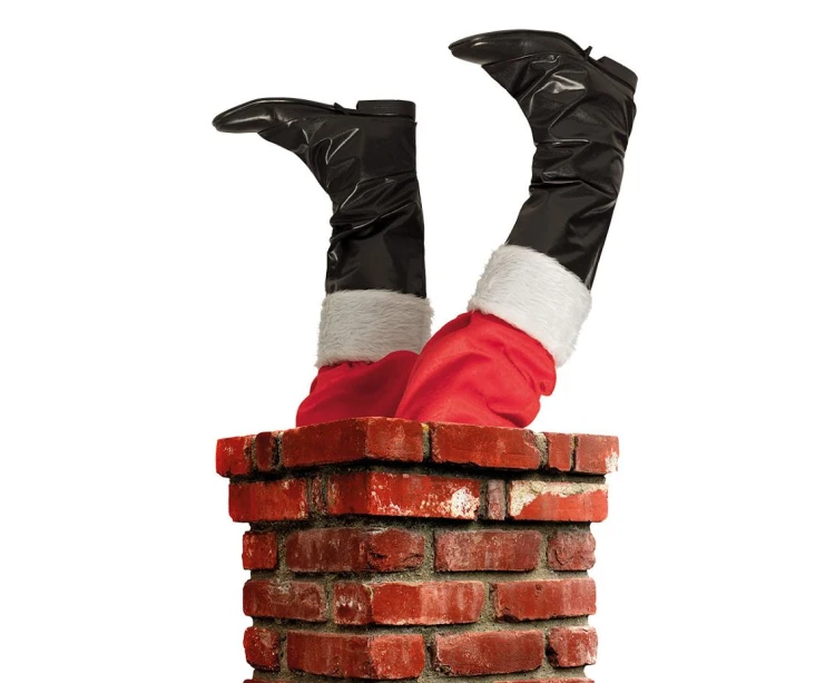 Nakładki na buty Świętego Mikołaja – czarne z futerkiem, rozmiar uniwersalny