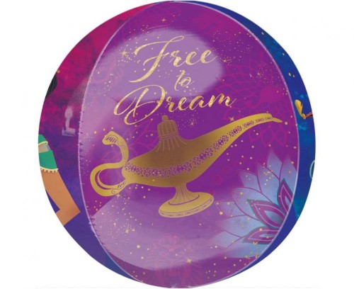 Balon foliowy ORBZ „Alladyn” 38 × 40 cm – kula do napełnienia helem