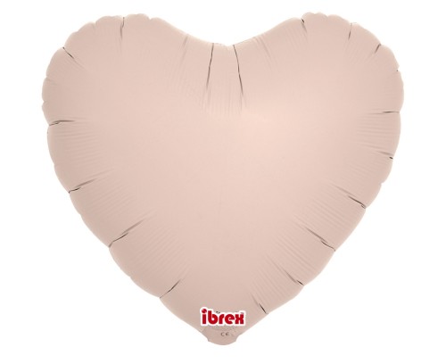 Balony foliowe serce 14” Shell Pink – 5 szt., trwałe na hel