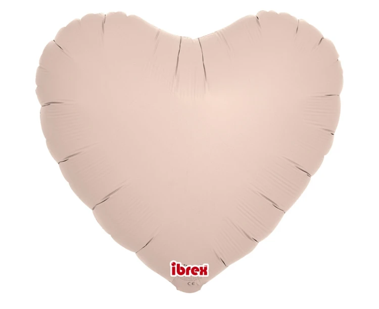 Balony foliowe serce 14” Shell Pink – 5 szt., trwałe na hel