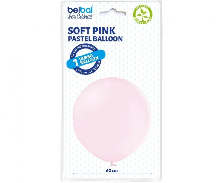 Balony pastelowe różowe 24” Soft Pink – 5 szt. do dekoracji imprez