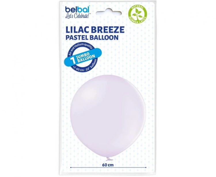 Balony pastelowe liliowe 24″ (60 cm) – duże balony Lilac Breeze, 5 sztuk