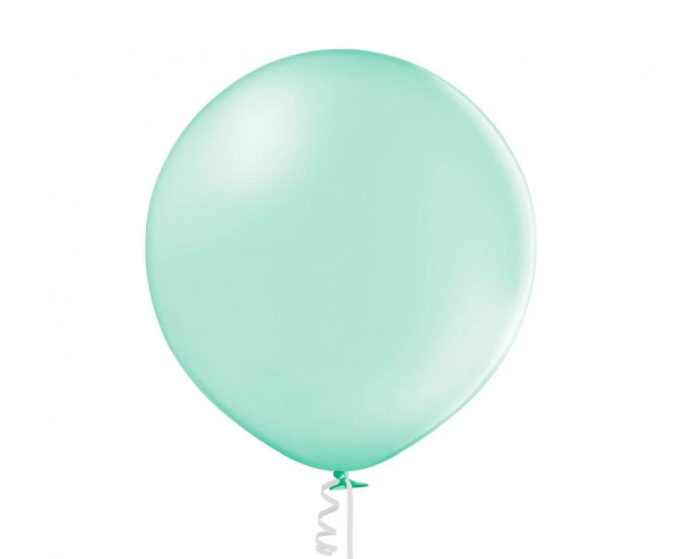 Balony pastelowe jasnozielone 24″ (60 cm) – duże balony Light Green, 5 sztuk