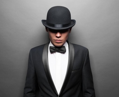 Melonik czarny, gładki