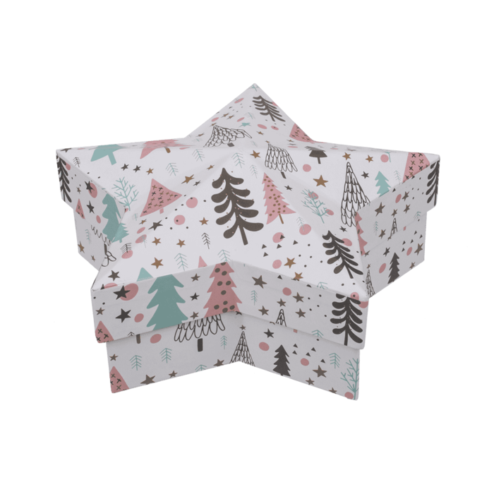 PUDŁKO kształt gwiazdy jodły choinka ŚWIATECZNE2