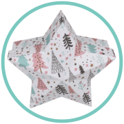 PUDŁKO kształt gwiazdy jodły choinka ŚWIATECZNE 6