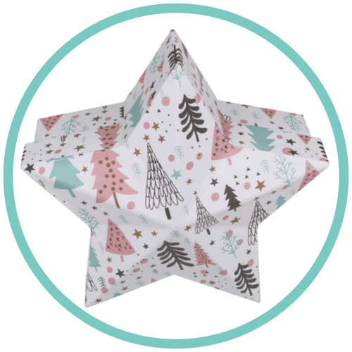PUDŁKO kształt gwiazdy jodły choinka ŚWIATECZNE 6