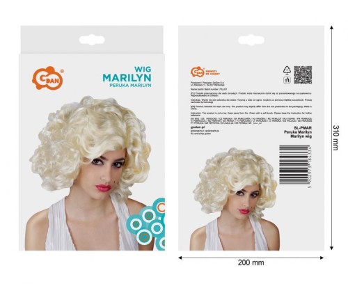 Peruka Marilyn – blond peruka retro dla dorosłych 1 szt.