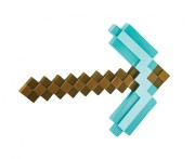 Diamentowy Kilof Minecraft dla Dzieci – turkusowy, licencja, 40,5 cm